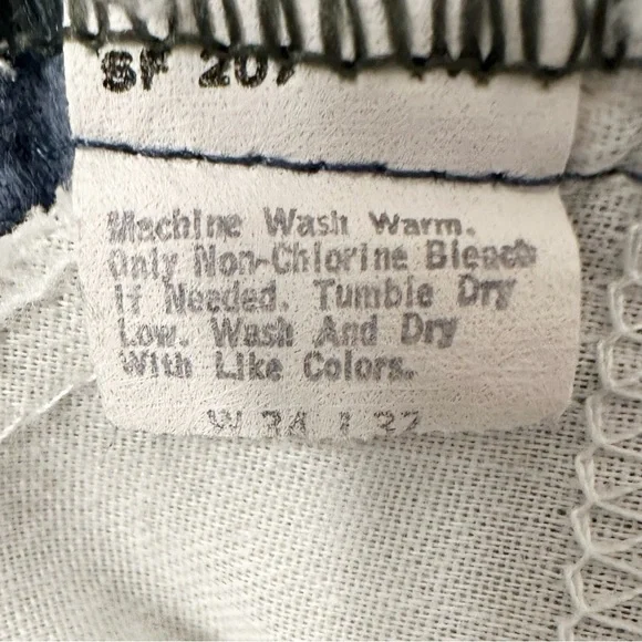 Vintage Levi’s 519 Navy Corduroy Pants White Tab USA 1986 Straight Leg W31 - Picture 6 of 8